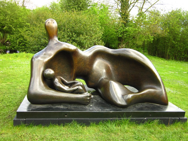Henry Moore sculpture - Hertford and Ware car-free adventures