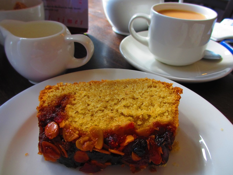 sticky fenland cake - Ely car-free adventures