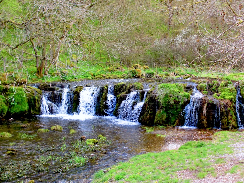Waterfall in Lathkill Dale - Sheffield car-free