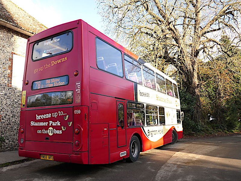 Brighton & Hove Bus - on one of our car-free adventures around Brighton